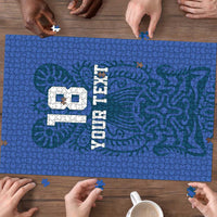 Custom Finland Football Champion Puzzle Sami Pattern - Wonder Print Shop