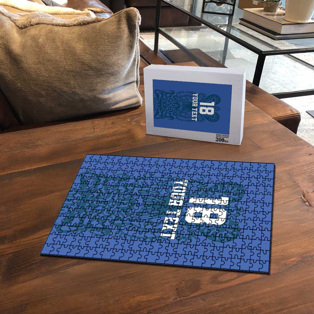 Custom Finland Football Champion Puzzle Sami Pattern - Wonder Print Shop