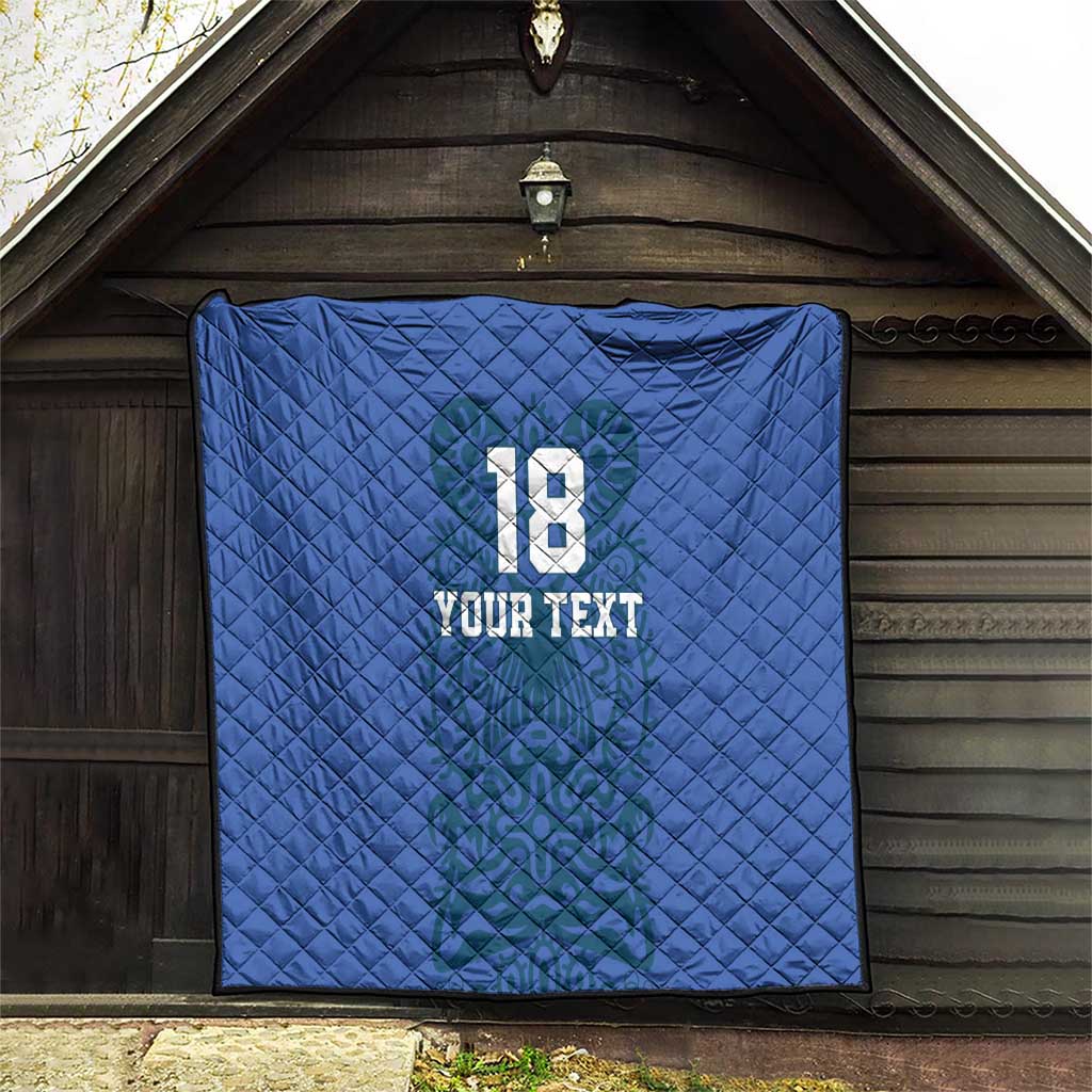 Custom Finland Football Champion Quilt Sami Pattern - Wonder Print Shop