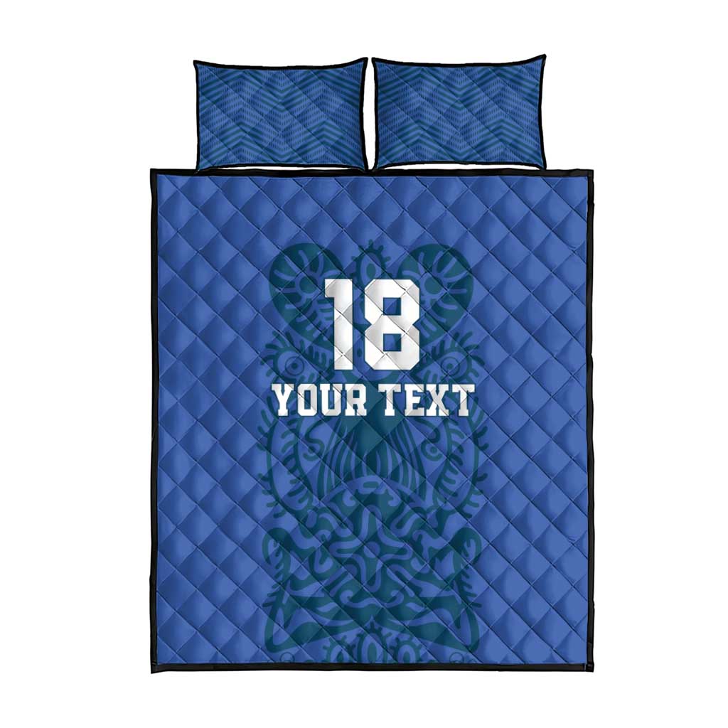 Custom Finland Football Champion Quilt Bed Set Sami Pattern - Wonder Print Shop