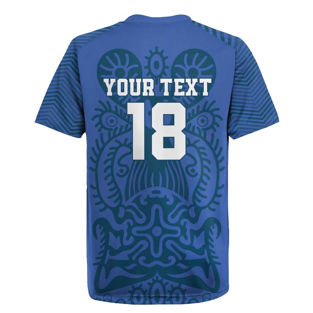 Custom Finland Football Champion Rugby Jersey Sami Pattern - Wonder Print Shop