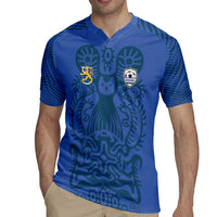 Custom Finland Football Champion Rugby Jersey Sami Pattern - Wonder Print Shop
