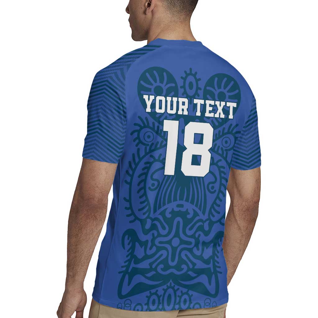 Custom Finland Football Champion Rugby Jersey Sami Pattern - Wonder Print Shop