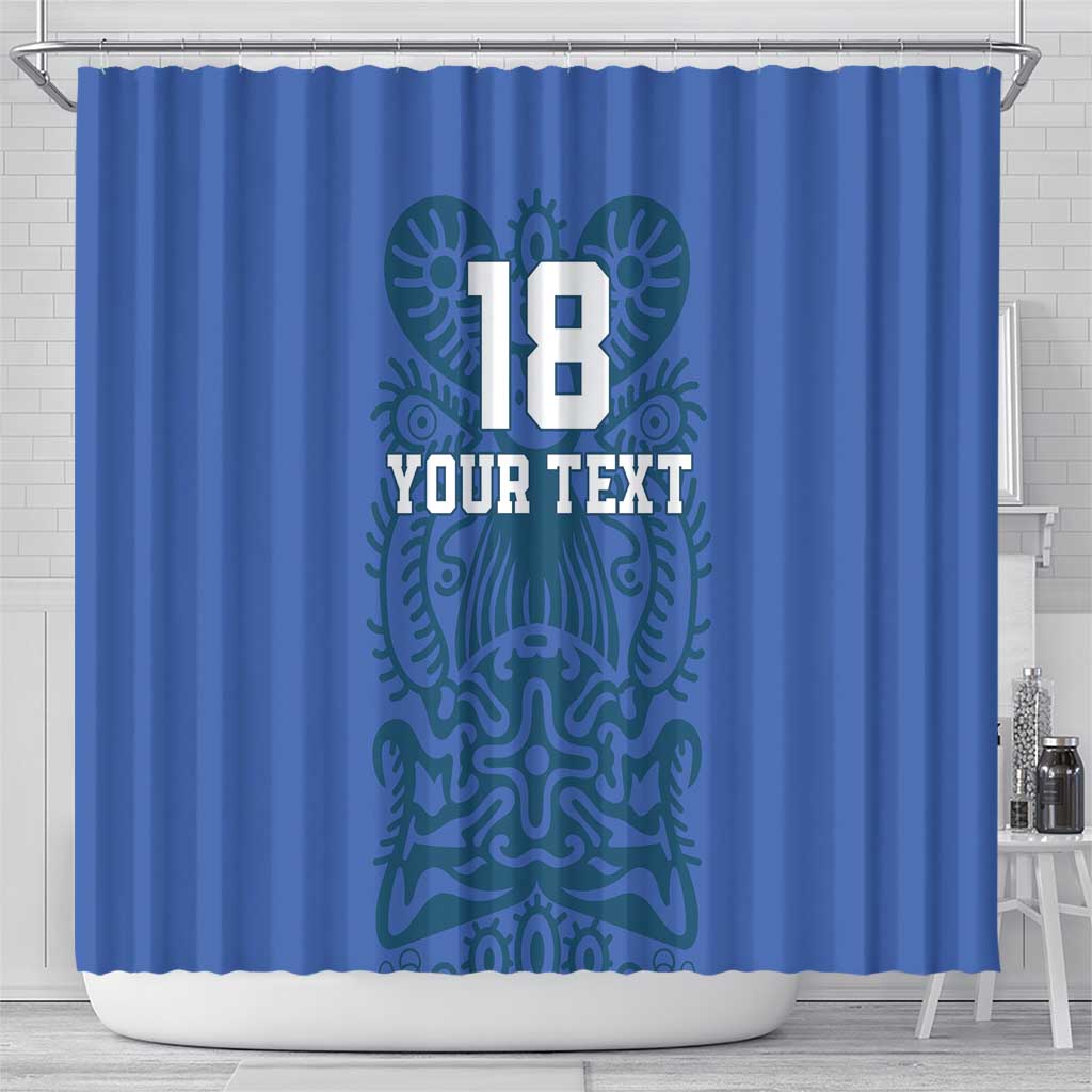 Custom Finland Football Champion Shower Curtain Sami Pattern - Wonder Print Shop