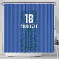 Custom Finland Football Champion Shower Curtain Sami Pattern - Wonder Print Shop