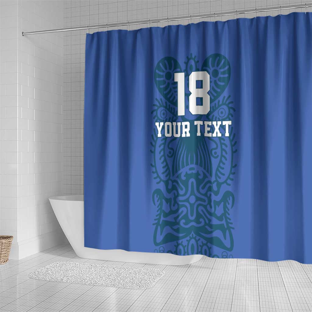 Custom Finland Football Champion Shower Curtain Sami Pattern - Wonder Print Shop