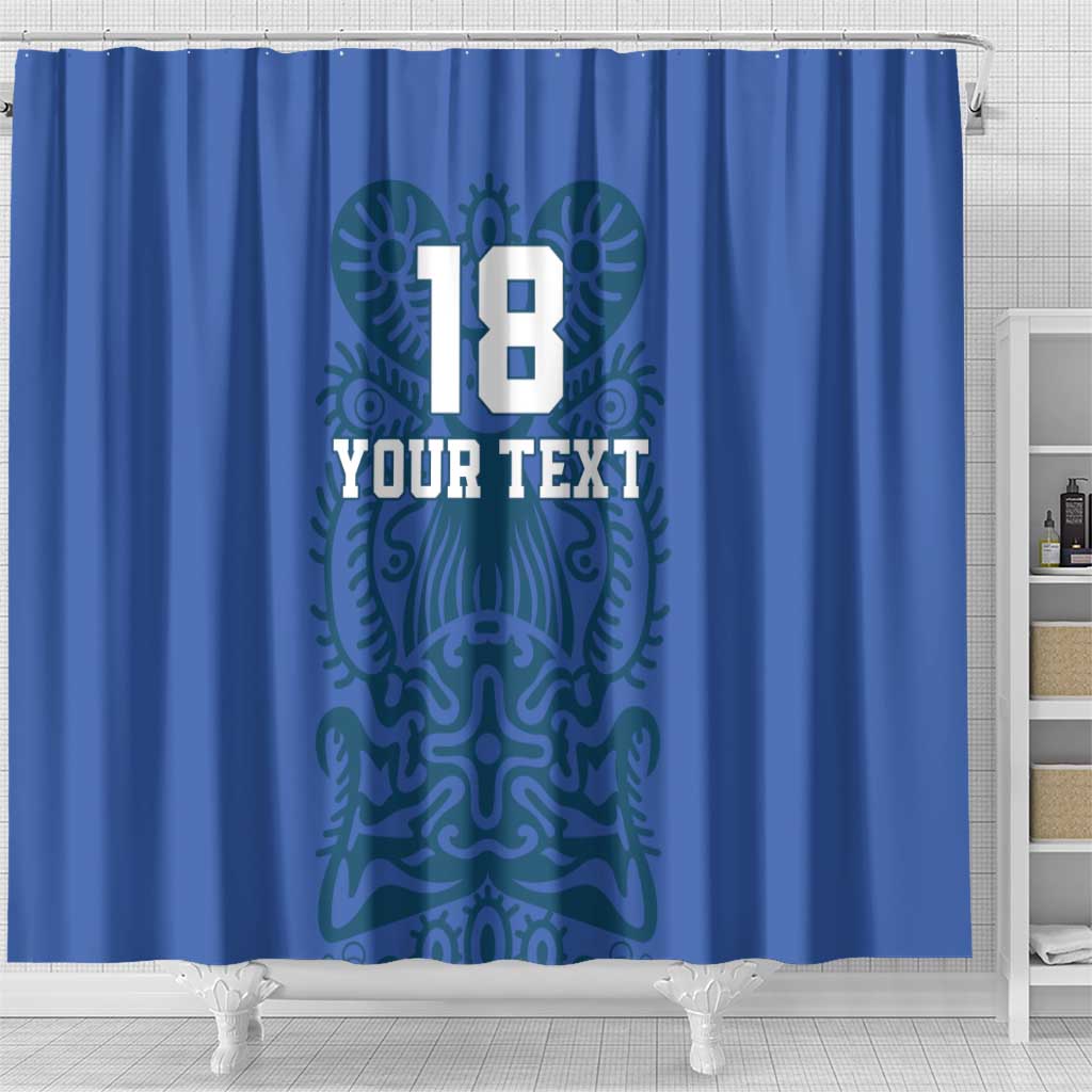 Custom Finland Football Champion Shower Curtain Sami Pattern - Wonder Print Shop