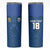 Custom Finland Football Champion Skinny Tumbler Sami Pattern - Wonder Print Shop