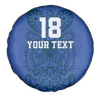 Custom Finland Football Champion Spare Tire Cover Sami Pattern - Wonder Print Shop