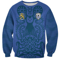 Custom Finland Football Champion Sweatshirt Sami Pattern - Wonder Print Shop