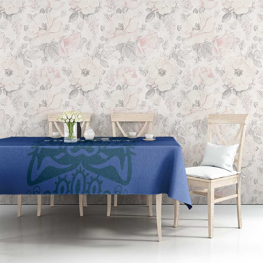 Custom Finland Football Champion Tablecloth Sami Pattern - Wonder Print Shop
