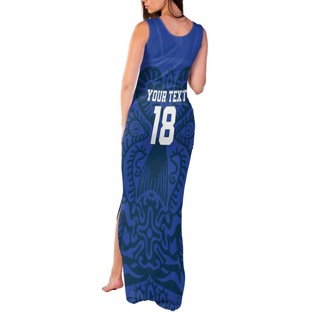 Custom Finland Football Champion Tank Maxi Dress Sami Pattern - Wonder Print Shop