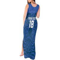 Custom Finland Football Champion Tank Maxi Dress Sami Pattern - Wonder Print Shop