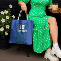 Custom Finland Football Champion Tote Bag Sami Pattern - Wonder Print Shop