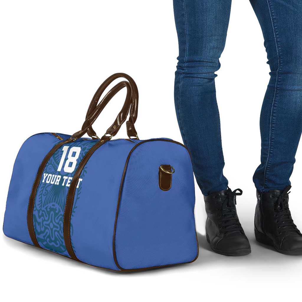 Custom Finland Football Champion Travel Bag Sami Pattern - Wonder Print Shop