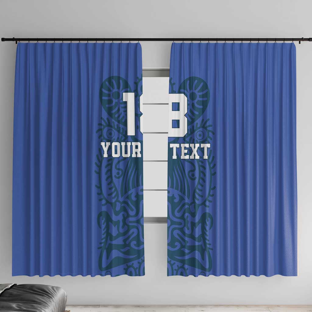 Custom Finland Football Champion Window Curtain Sami Pattern - Wonder Print Shop