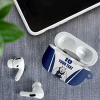 Finland Basketball Custom AirPods Case Wolf Mascot Dynamic Style - Wonder Print Shop
