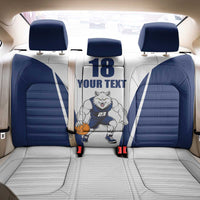 Finland Basketball Custom Back Car Seat Cover Wolf Mascot Dynamic Style - Wonder Print Shop