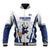 Finland Basketball Custom Baseball Jacket Wolf Mascot Dynamic Style - Wonder Print Shop