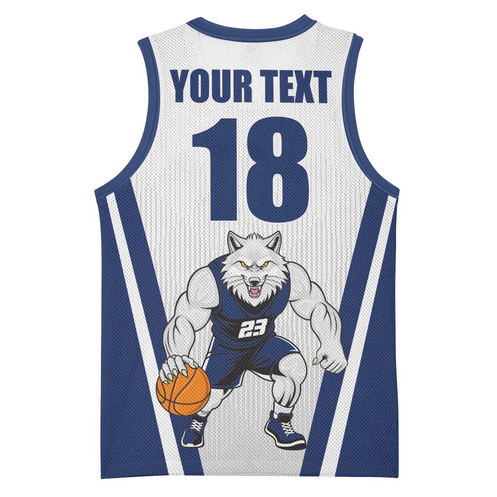 Finland Basketball Custom Basketball Jersey Wolf Mascot Dynamic Style - Wonder Print Shop