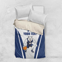 Finland Basketball Custom Bedding Set Wolf Mascot Dynamic Style - Wonder Print Shop