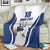 Finland Basketball Custom Blanket Wolf Mascot Dynamic Style - Wonder Print Shop