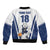 Finland Basketball Custom Bomber Jacket Wolf Mascot Dynamic Style - Wonder Print Shop