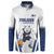 Finland Basketball Custom Button Sweatshirt Wolf Mascot Dynamic Style - Wonder Print Shop