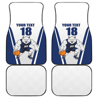 Finland Basketball Custom Car Mats Wolf Mascot Dynamic Style - Wonder Print Shop