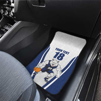 Finland Basketball Custom Car Mats Wolf Mascot Dynamic Style - Wonder Print Shop