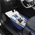 Finland Basketball Custom Car Mats Wolf Mascot Dynamic Style - Wonder Print Shop