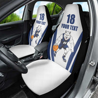 Finland Basketball Custom Car Seat Cover Wolf Mascot Dynamic Style - Wonder Print Shop