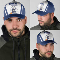 Finland Basketball Classic Cap Wolf Mascot Dynamic Style - Wonder Print Shop
