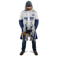 Finland Basketball Custom Cloak Wolf Mascot Dynamic Style - Wonder Print Shop