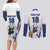 Finland Basketball Custom Couples Matching Long Sleeve Bodycon Dress and Long Sleeve Button Shirt Wolf Mascot Dynamic Style - Wonder Print Shop