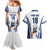 Finland Basketball Custom Couples Matching Mermaid Dress and Hawaiian Shirt Wolf Mascot Dynamic Style - Wonder Print Shop