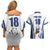 Finland Basketball Custom Couples Matching Off Shoulder Short Dress and Hawaiian Shirt Wolf Mascot Dynamic Style - Wonder Print Shop