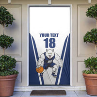 Finland Basketball Custom Door Cover Wolf Mascot Dynamic Style - Wonder Print Shop