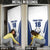 Finland Basketball Custom Door Cover Wolf Mascot Dynamic Style - Wonder Print Shop