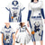Finland Basketball Custom Family Matching Long Sleeve Bodycon Dress and Hawaiian Shirt Wolf Mascot Dynamic Style - Wonder Print Shop