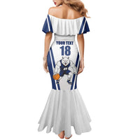 Finland Basketball Custom Family Matching Mermaid Dress and Hawaiian Shirt Wolf Mascot Dynamic Style - Wonder Print Shop