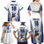 Finland Basketball Custom Family Matching Off Shoulder Maxi Dress and Hawaiian Shirt Wolf Mascot Dynamic Style - Wonder Print Shop