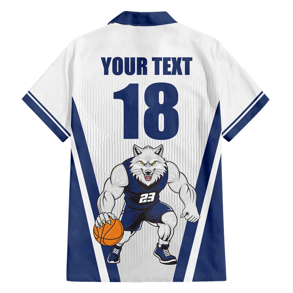 Finland Basketball Custom Family Matching Puletasi and Hawaiian Shirt Wolf Mascot Dynamic Style - Wonder Print Shop