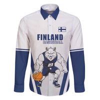 Finland Basketball Custom Family Matching Puletasi and Hawaiian Shirt Wolf Mascot Dynamic Style - Wonder Print Shop