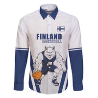 Finland Basketball Custom Family Matching Short Sleeve Bodycon Dress and Hawaiian Shirt Wolf Mascot Dynamic Style - Wonder Print Shop