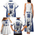 Finland Basketball Custom Family Matching Tank Maxi Dress and Hawaiian Shirt Wolf Mascot Dynamic Style - Wonder Print Shop