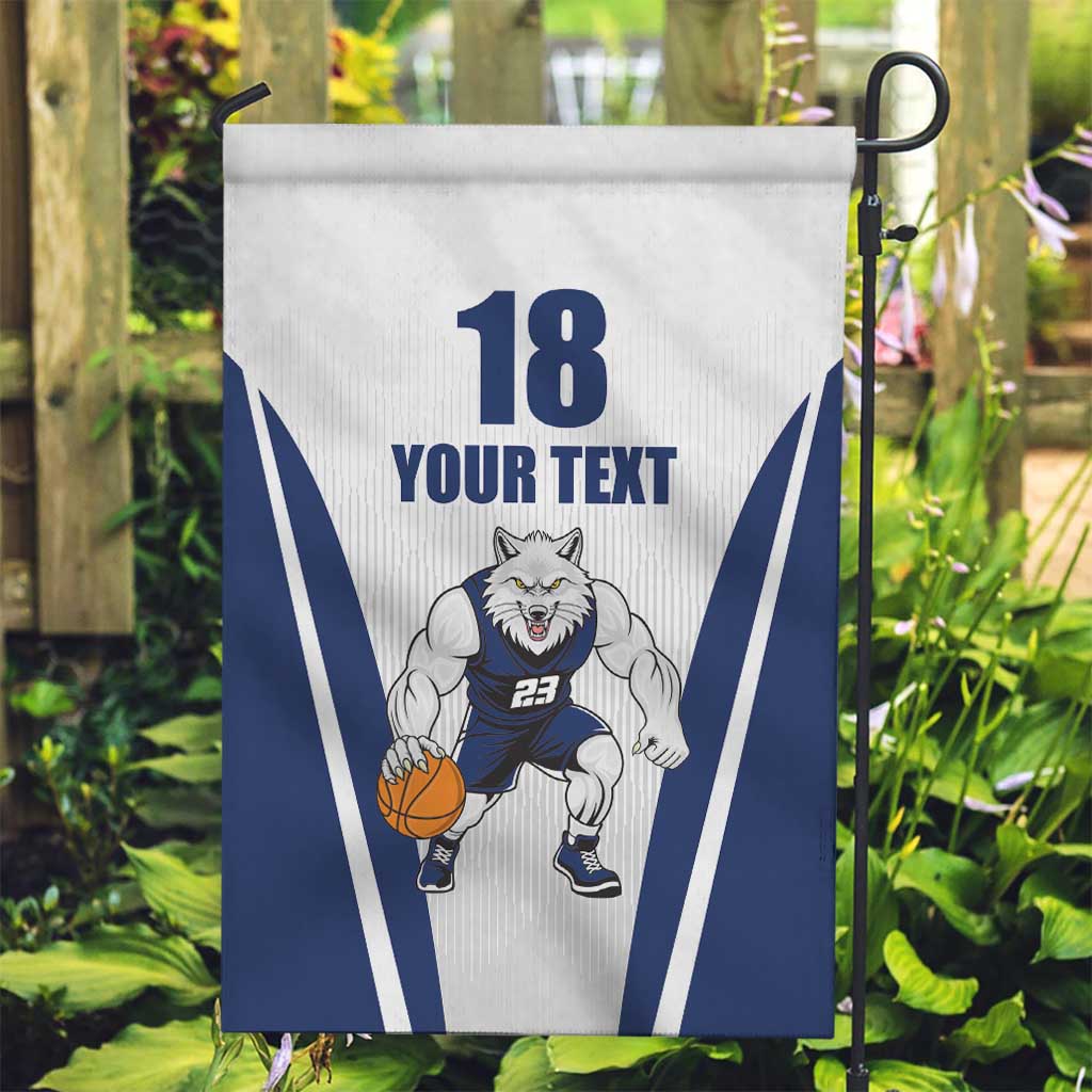 Finland Basketball Custom Garden Flag Wolf Mascot Dynamic Style - Wonder Print Shop