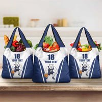 Finland Basketball Custom Grocery Bag Wolf Mascot Dynamic Style - Wonder Print Shop
