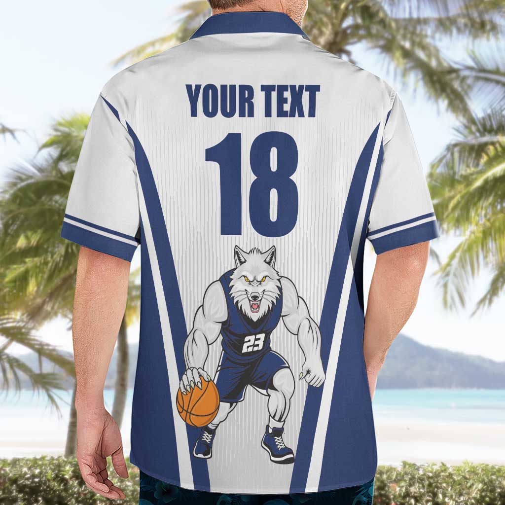 Finland Basketball Custom Hawaiian Shirt Wolf Mascot Dynamic Style - Wonder Print Shop