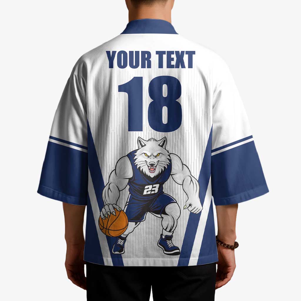 Finland Basketball Custom Kimono Wolf Mascot Dynamic Style - Wonder Print Shop